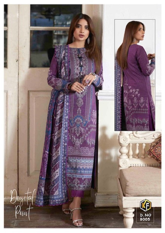 Sobia Nazir Luxury Vol 8 By Keval Cotton Dress Material Catalog